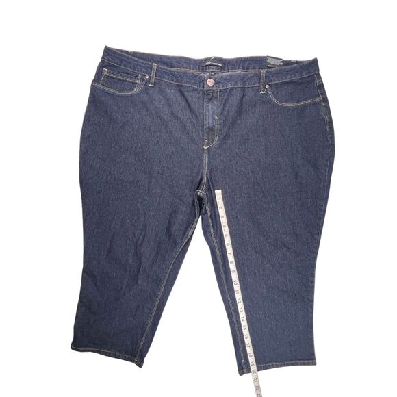 A3 Denim Capris Womens Plus Size 26W Constructed Waist High Rise Cropped Jeans - Picture 5 of 14
